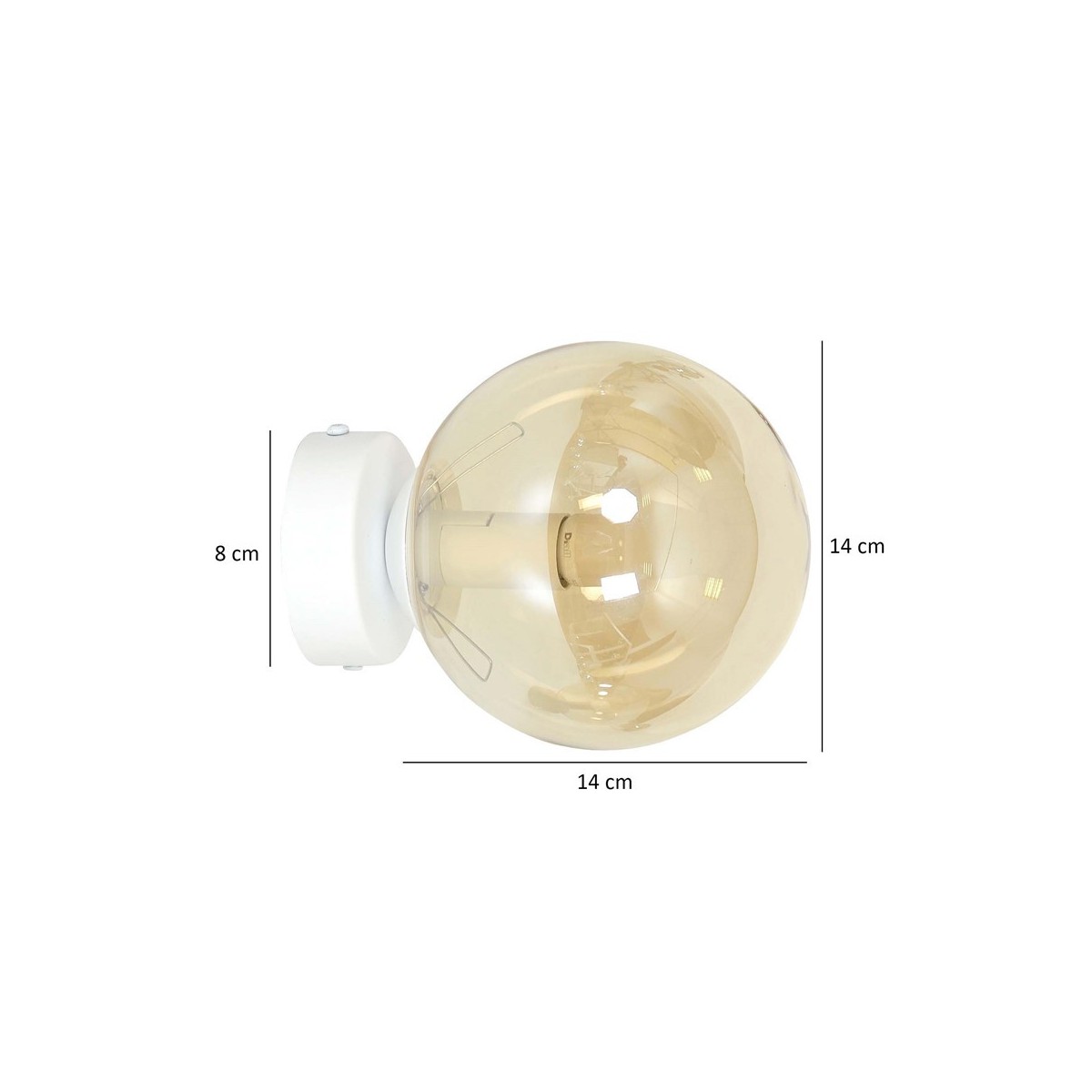 Emibig ROSSI K1 WH MIODOWY EM879/K1 kolor biały z kategorii kinkiety