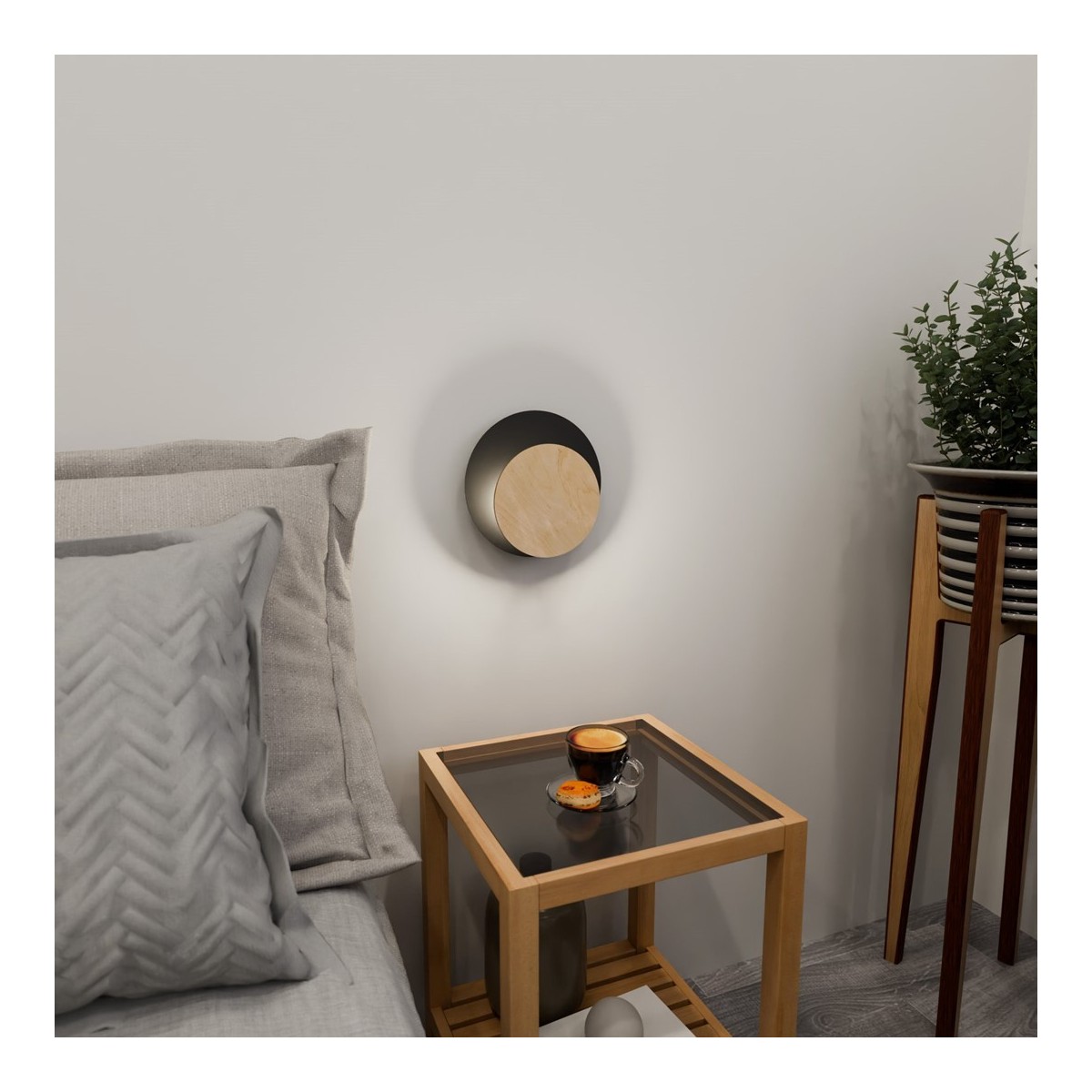 Emibig CIRCLE 1A BLACK EM970/2 kolor czarny z kategorii kinkiety