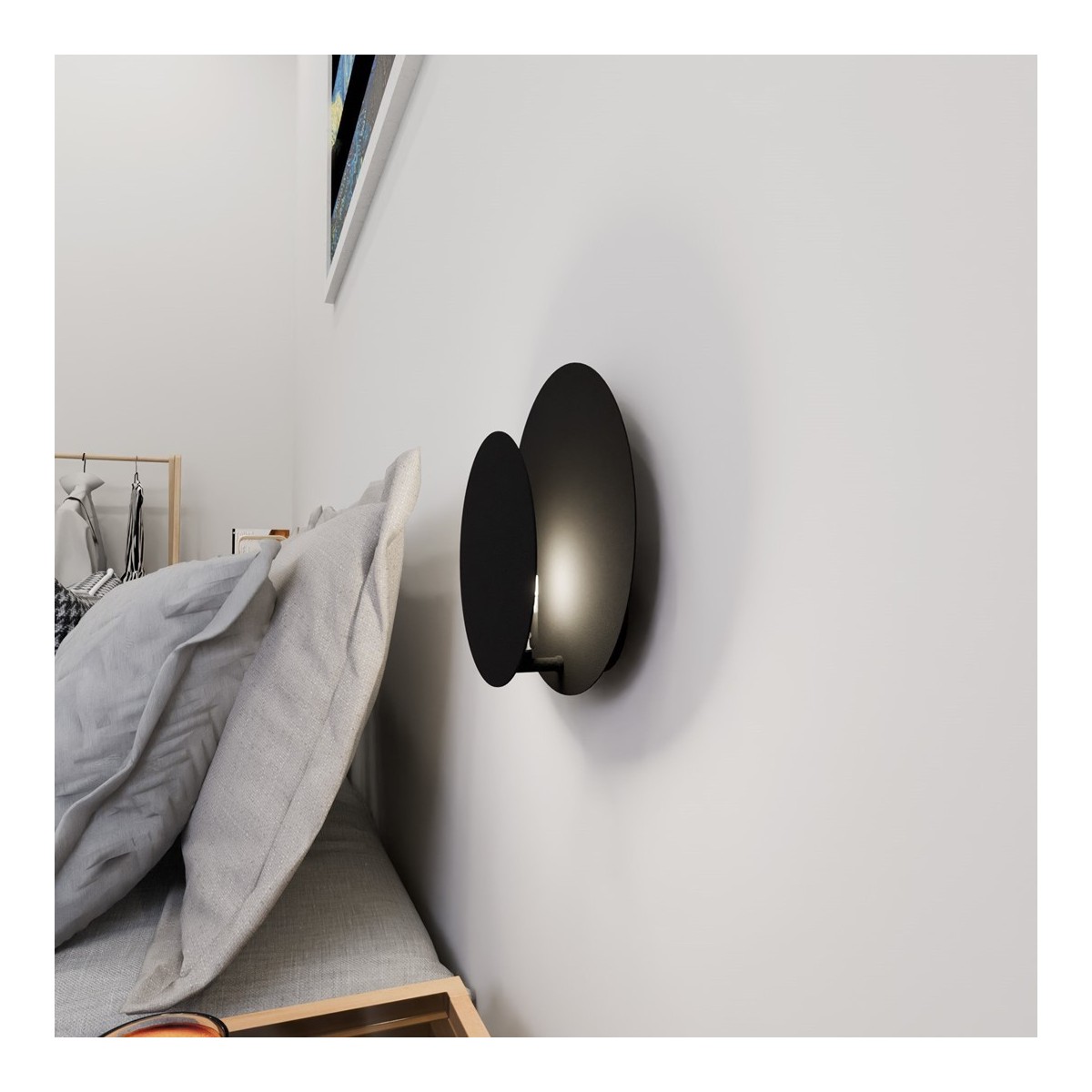 Emibig CIRCLE 1C BLACK EM972/2 kolor czarny z kategorii kinkiety