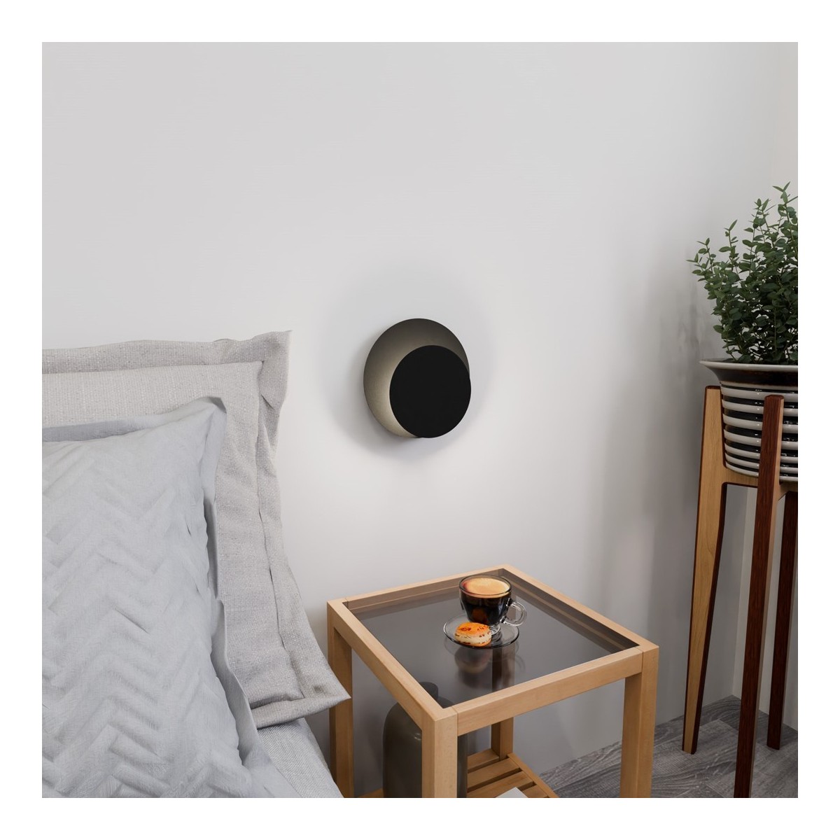 Emibig CIRCLE 1C BLACK EM972/2 kolor czarny z kategorii kinkiety