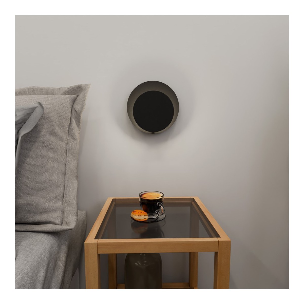 Emibig CIRCLE 1C BLACK EM972/2 kolor czarny z kategorii kinkiety