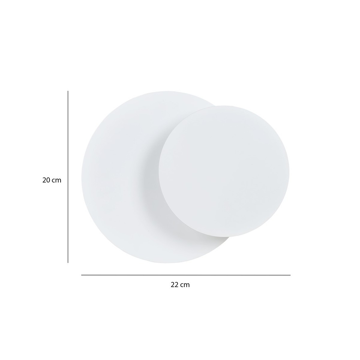 Emibig CIRCLE 1C WHITE EM972/1 kolor biały z kategorii kinkiety