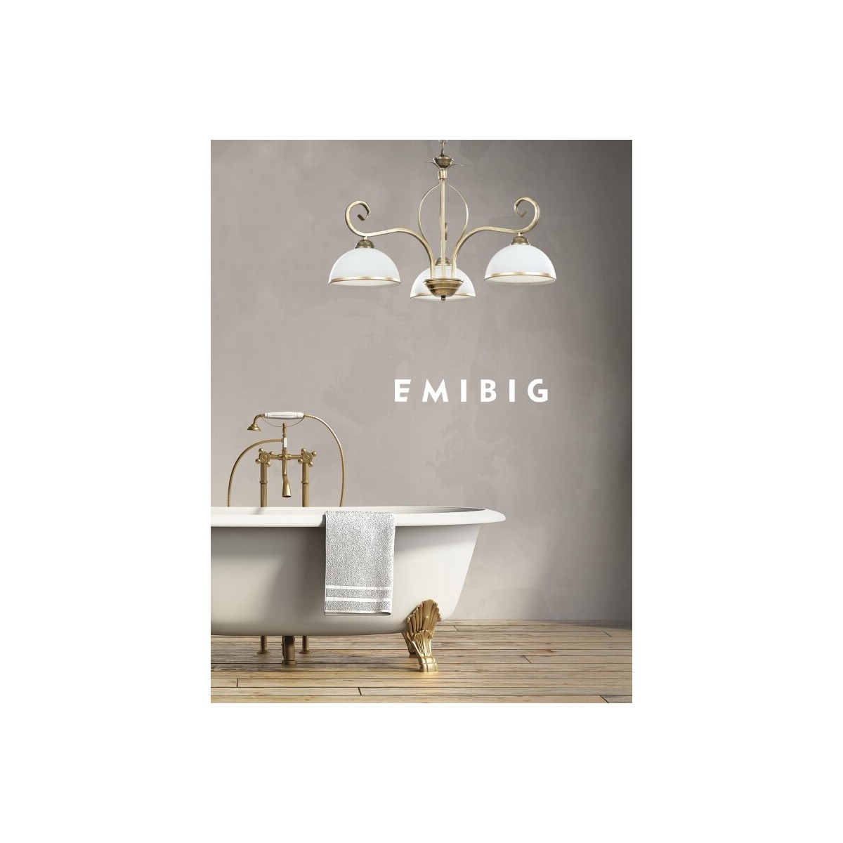 Emibig WIVARA 3 GOLD EM149/3 kolor złoty z kategorii żyrandole