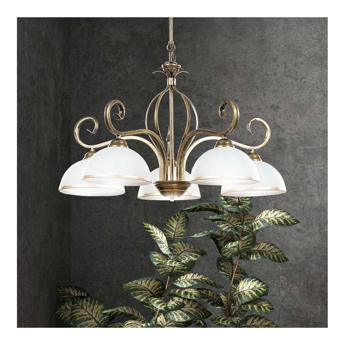 Emibig WIVARA 5 GOLD EM149/5 kolor złoty z kategorii żyrandole