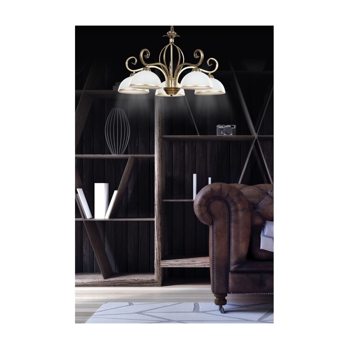 Emibig WIVARA 5 GOLD EM149/5 kolor złoty z kategorii żyrandole