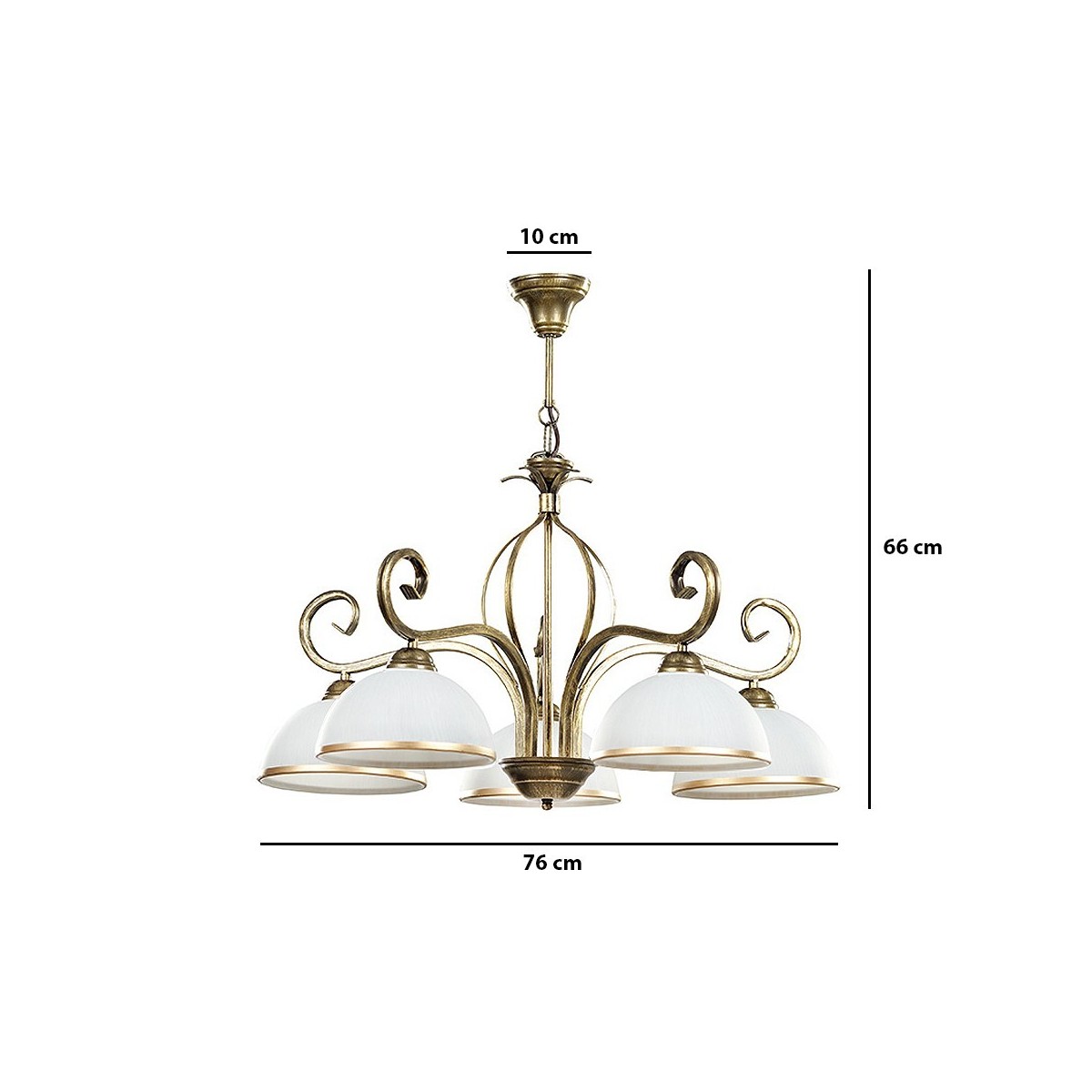 Emibig WIVARA 5 GOLD EM149/5 kolor złoty z kategorii żyrandole