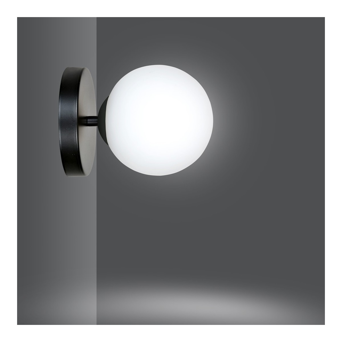 Emibig HALLDOR K1 BLACK EM1024/K1 kolor czarny z kategorii kinkiety