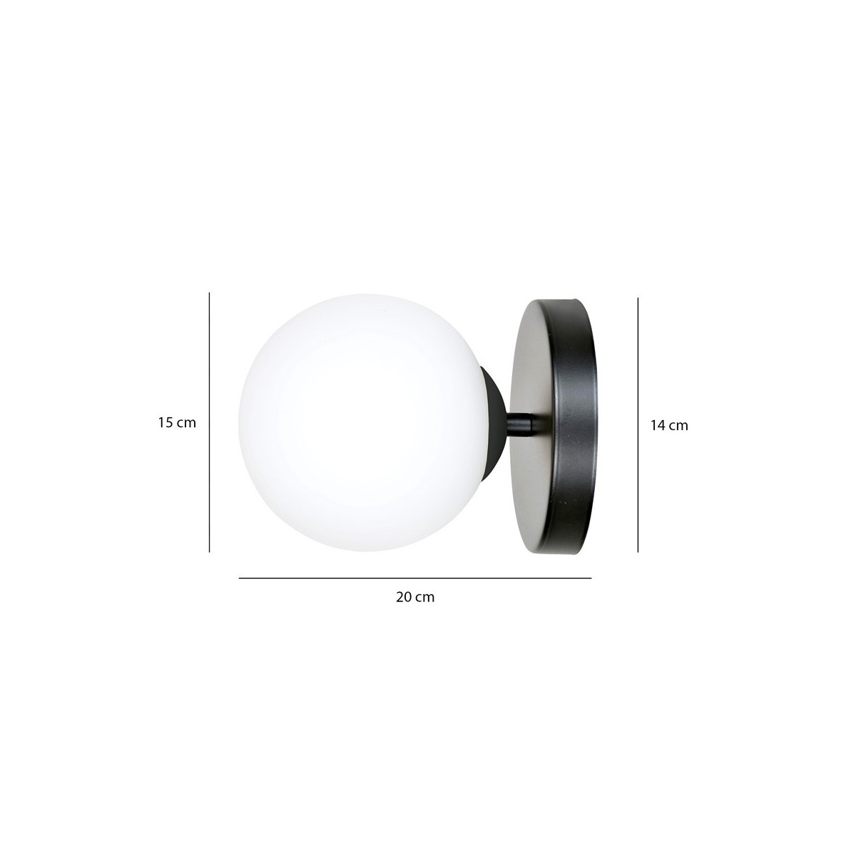 Emibig HALLDOR K1 BLACK EM1024/K1 kolor czarny z kategorii kinkiety