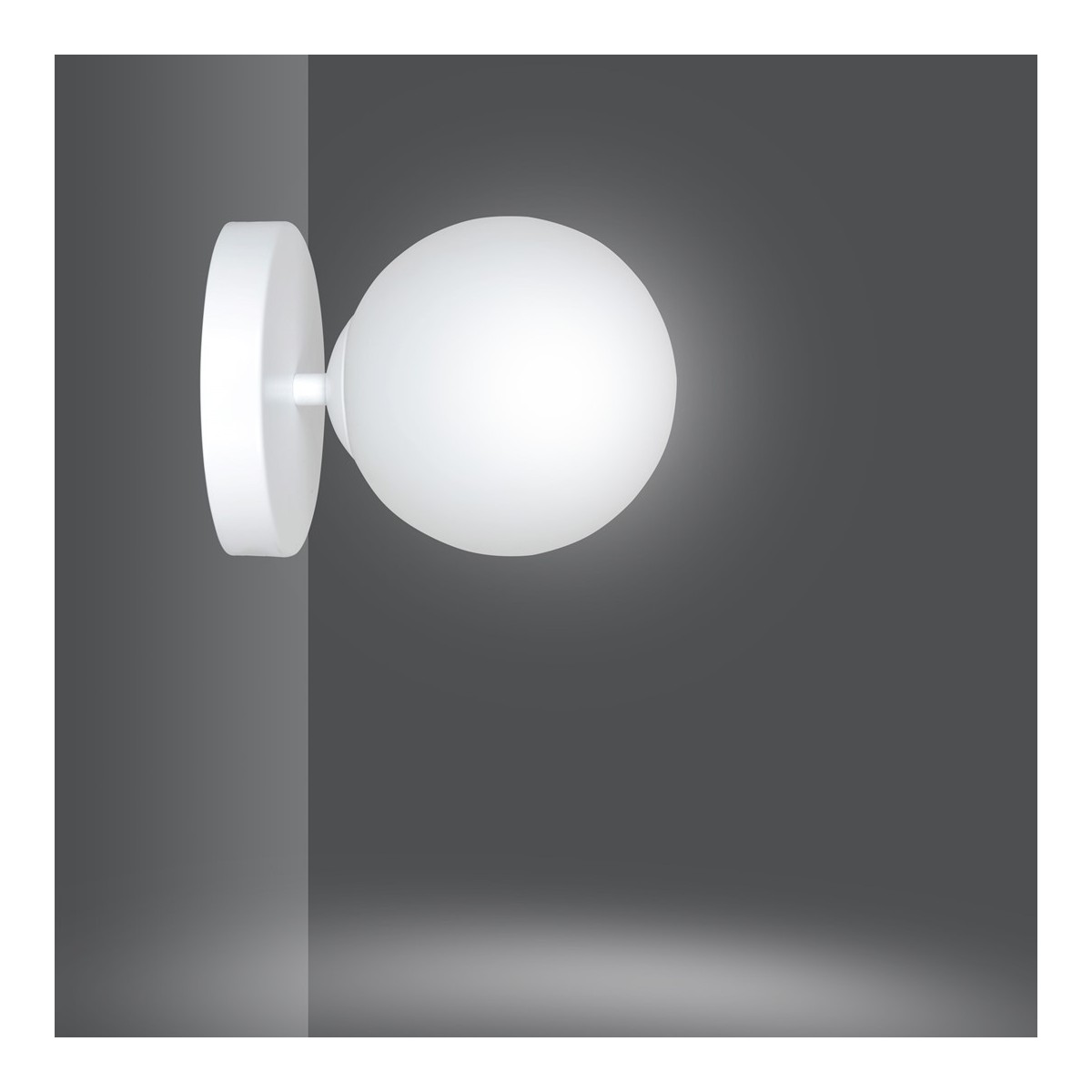 Emibig HALLDOR K1 WHITE EM1025/K1 kolor biały z kategorii kinkiety