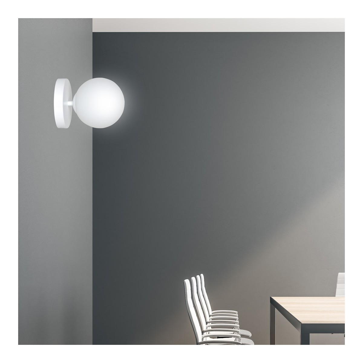 Emibig HALLDOR K1 WHITE EM1025/K1 kolor biały z kategorii kinkiety