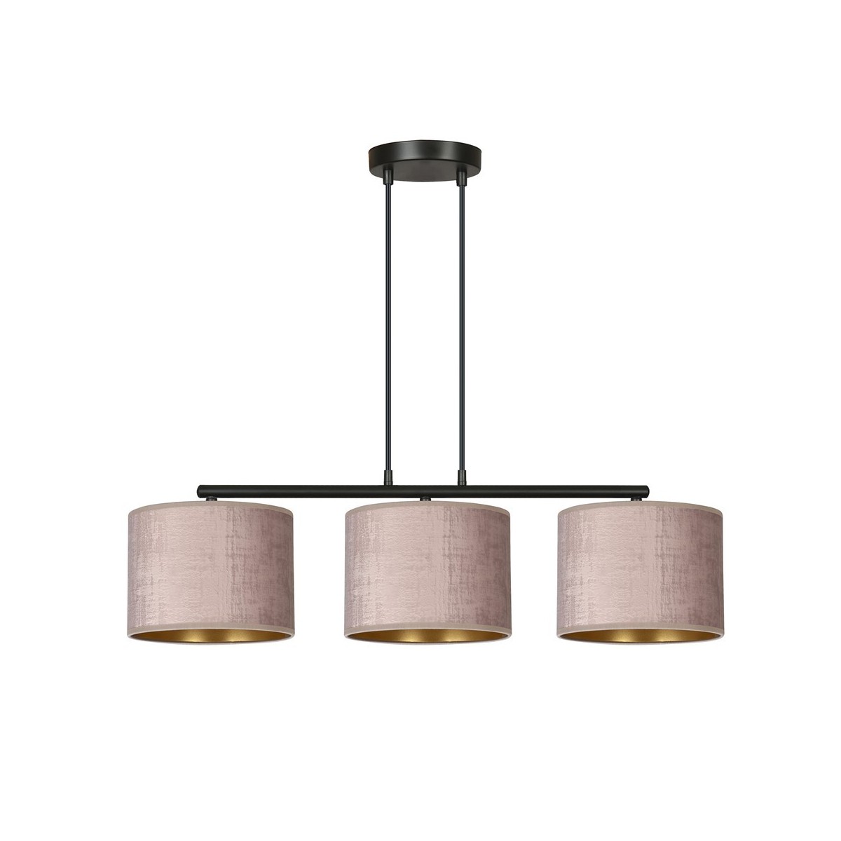 Emibig HILDE 3 BL ROSE EM1053/3 kolor czarny z kategorii lampy wiszące