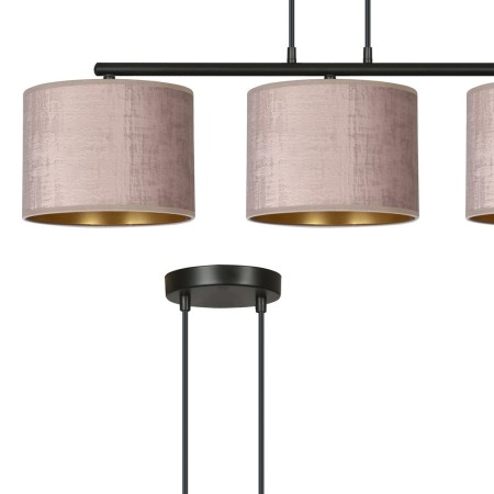 Emibig HILDE 3 BL ROSE EM1053/3 kolor czarny z kategorii lampy wiszące