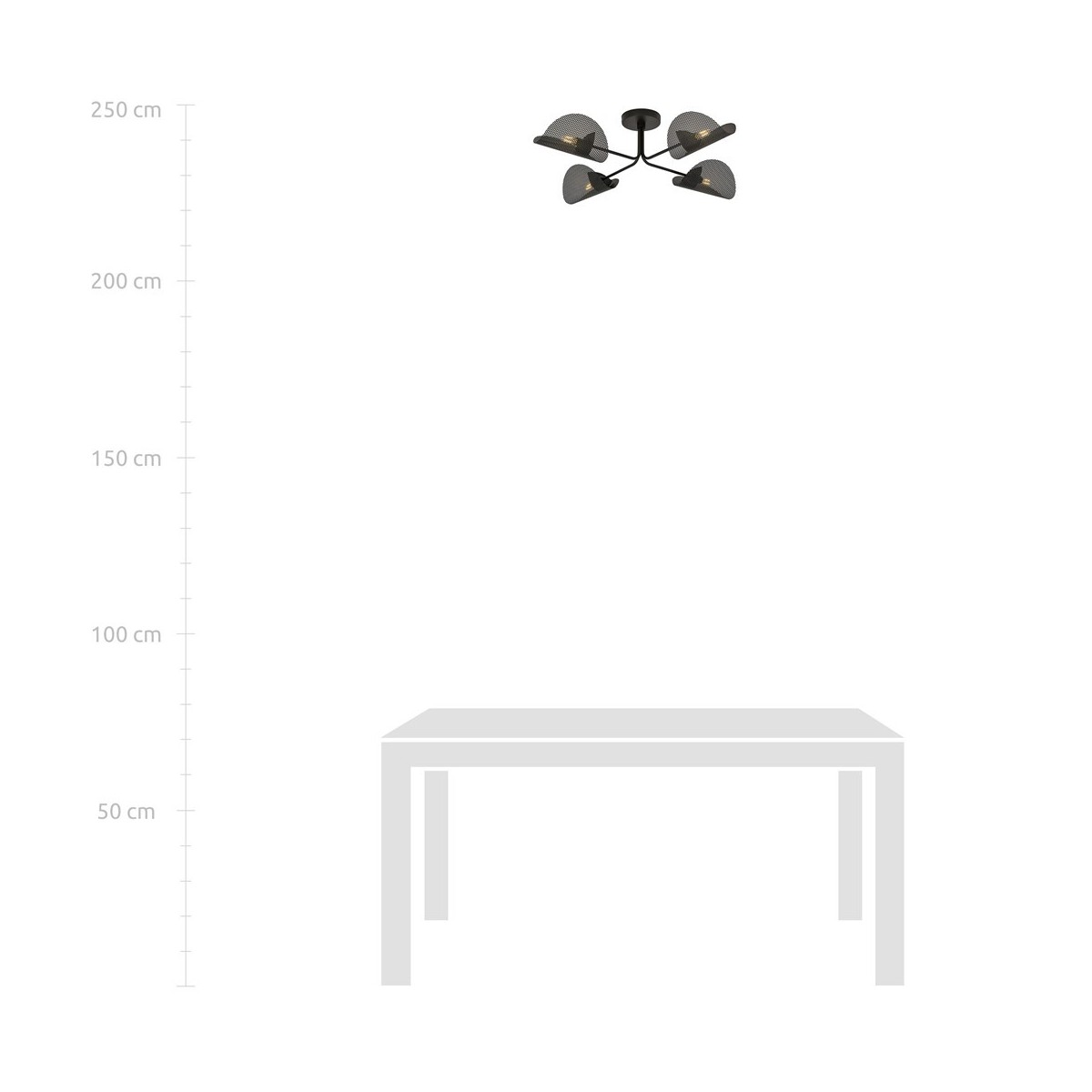 Emibig GOMEZ 4 BLACK EM1171/4 kolor z kategorii lampy sufitowe
