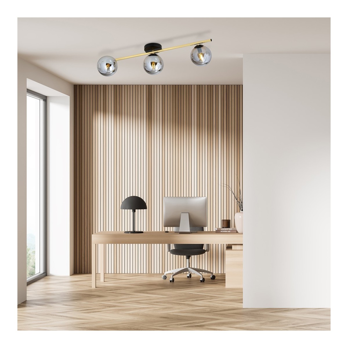 Emibig SPLENDI 3 BL GRAFIT EM1246/3 kolor czarny z kategorii lampy sufitowe