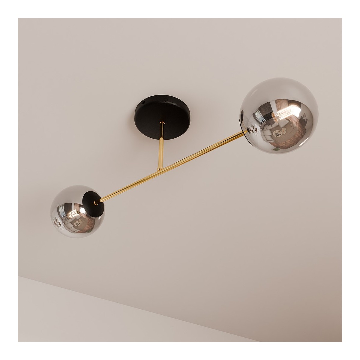 Emibig MAGNUM 2 BL GRAFIT EM1269/2 kolor czarny z kategorii lampy sufitowe