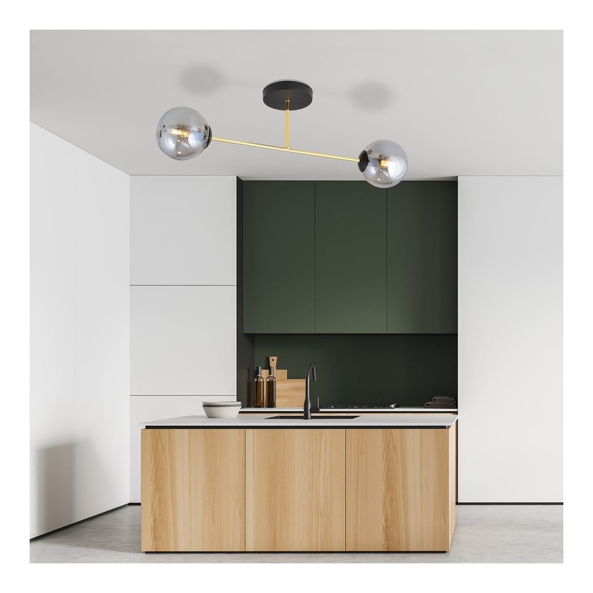 Emibig MAGNUM 2 BL GRAFIT EM1269/2 kolor czarny z kategorii lampy sufitowe