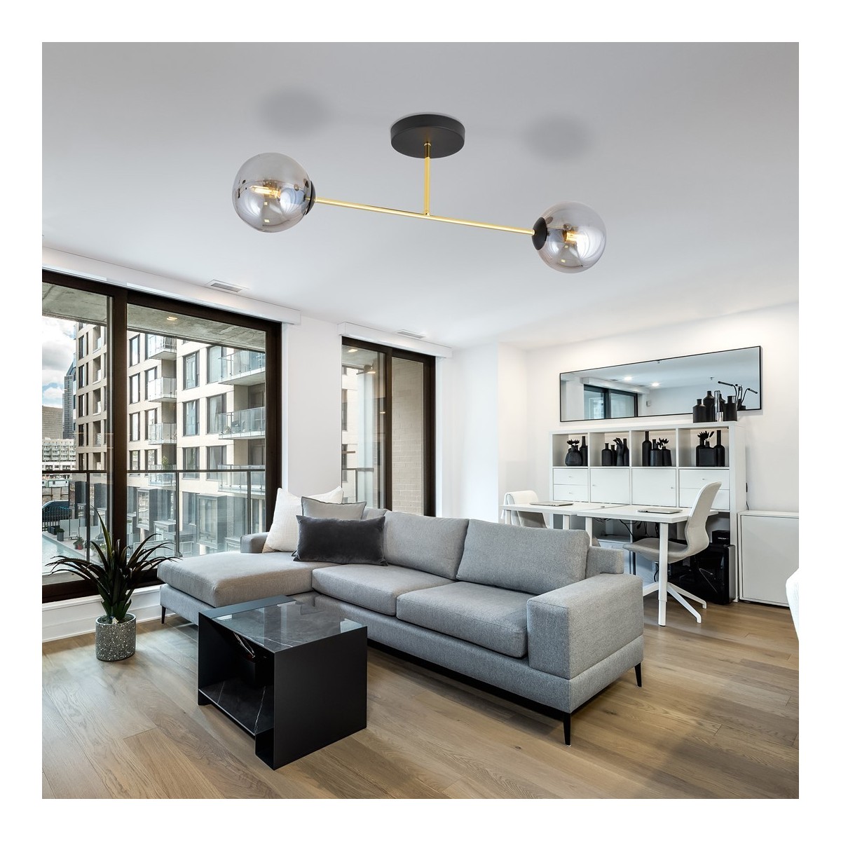 Emibig MAGNUM 2 BL GRAFIT EM1269/2 kolor czarny z kategorii lampy sufitowe