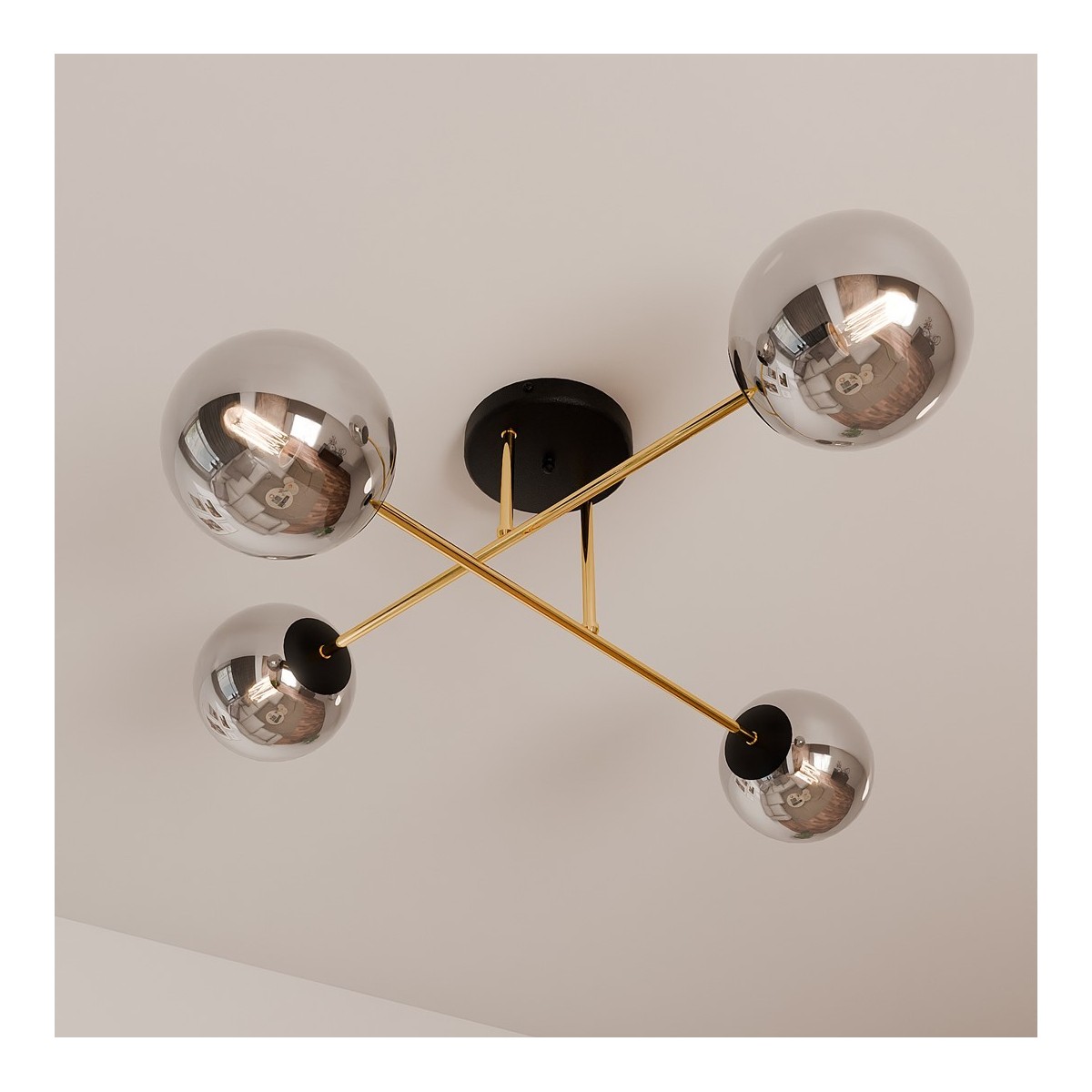 Emibig MAGNUM 4 BL GRAFIT EM1269/4 kolor czarny z kategorii lampy sufitowe