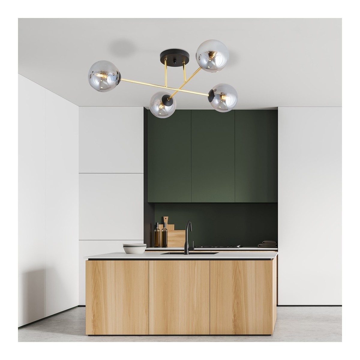 Emibig MAGNUM 4 BL GRAFIT EM1269/4 kolor czarny z kategorii lampy sufitowe