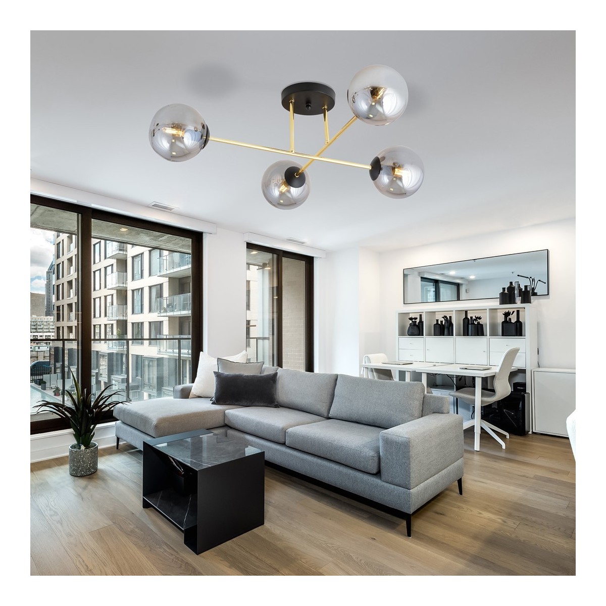 Emibig MAGNUM 4 BL GRAFIT EM1269/4 kolor czarny z kategorii lampy sufitowe