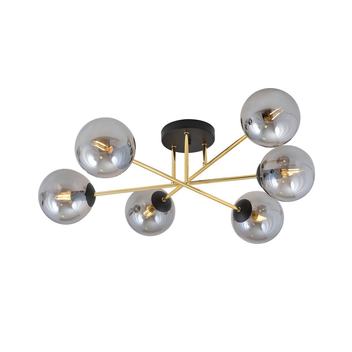 Emibig MAGNUM 6 BL GRAFIT EM1269/6 kolor czarny z kategorii lampy sufitowe