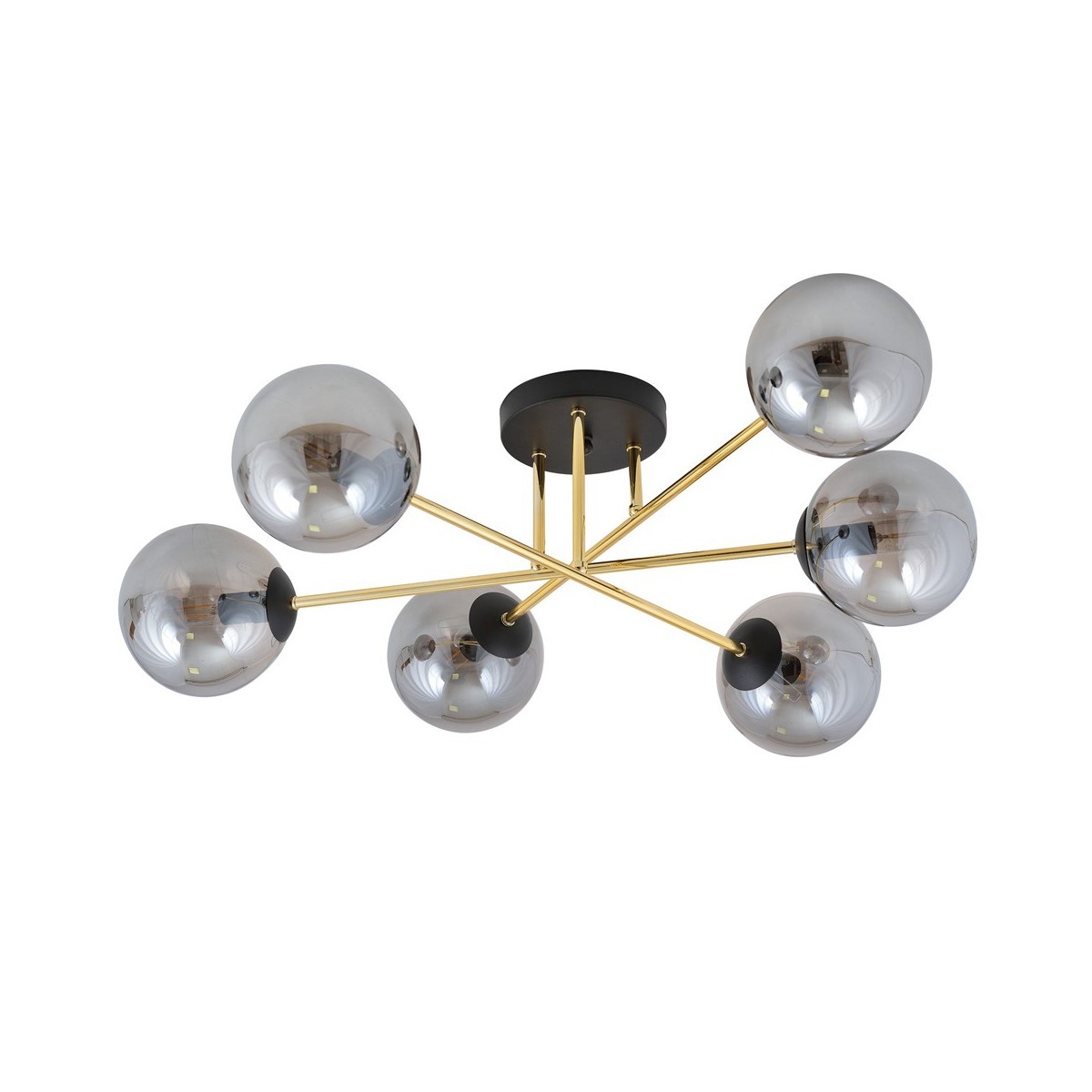 Emibig MAGNUM 6 BL GRAFIT EM1269/6 kolor czarny z kategorii lampy sufitowe