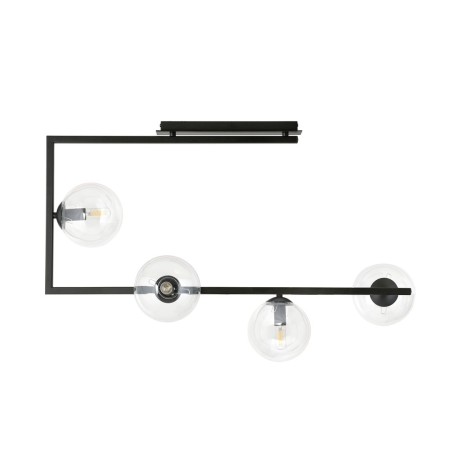 Emibig SOMA 4 BL TRANSPARENT EM1289/4 kolor czarny z kategorii lampy sufitowe