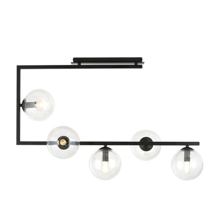 Emibig SOMA 5 BL TRANSPARENT EM1289/5 kolor czarny z kategorii lampy sufitowe