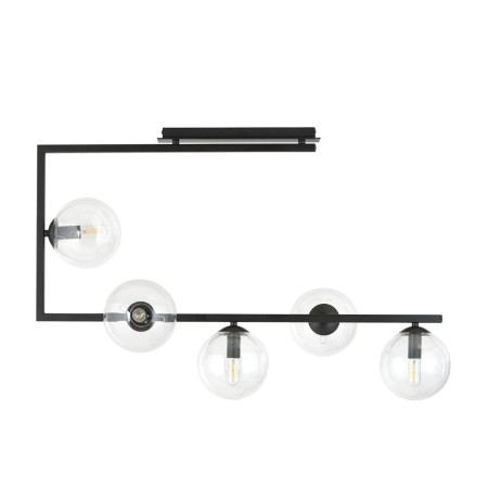 Emibig SOMA 5 BL TRANSPARENT EM1289/5 kolor czarny z kategorii lampy sufitowe