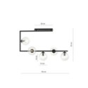 Emibig SOMA 5 BL TRANSPARENT EM1289/5 kolor czarny z kategorii lampy sufitowe