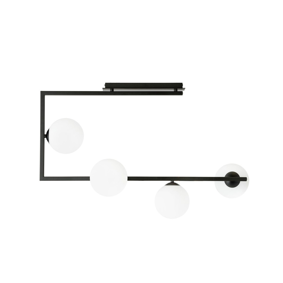 Emibig SOMA 4 BL OPAL EM1291/4 kolor czarny z kategorii lampy sufitowe