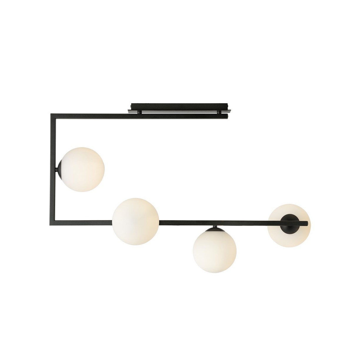 Emibig SOMA 4 BL OPAL EM1291/4 kolor czarny z kategorii lampy sufitowe