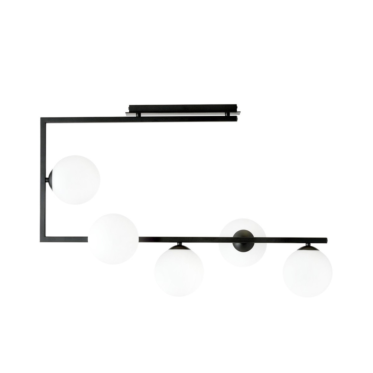 Emibig SOMA 5 BL OPAL EM1291/5 kolor czarny z kategorii lampy sufitowe