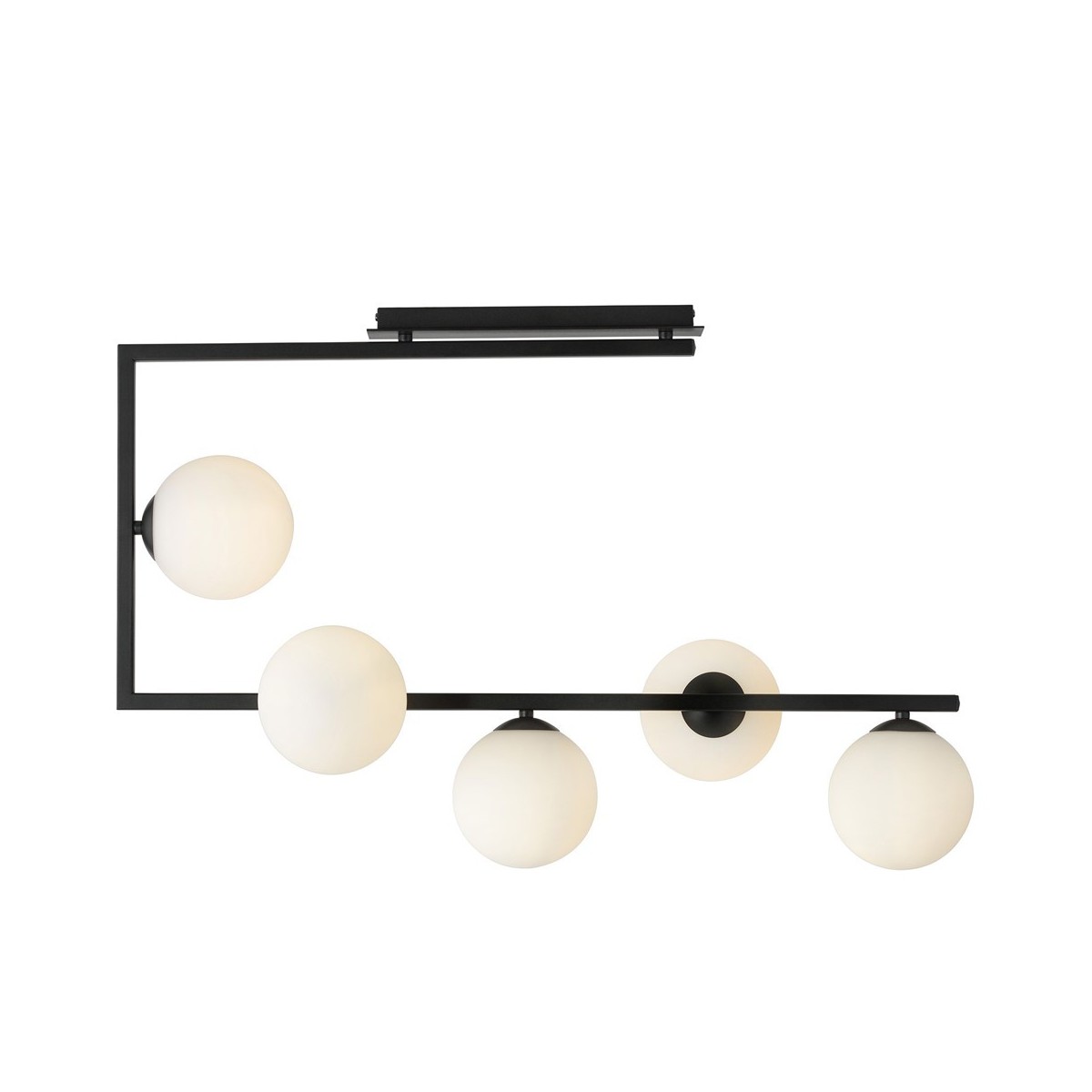 Emibig SOMA 5 BL OPAL EM1291/5 kolor czarny z kategorii lampy sufitowe