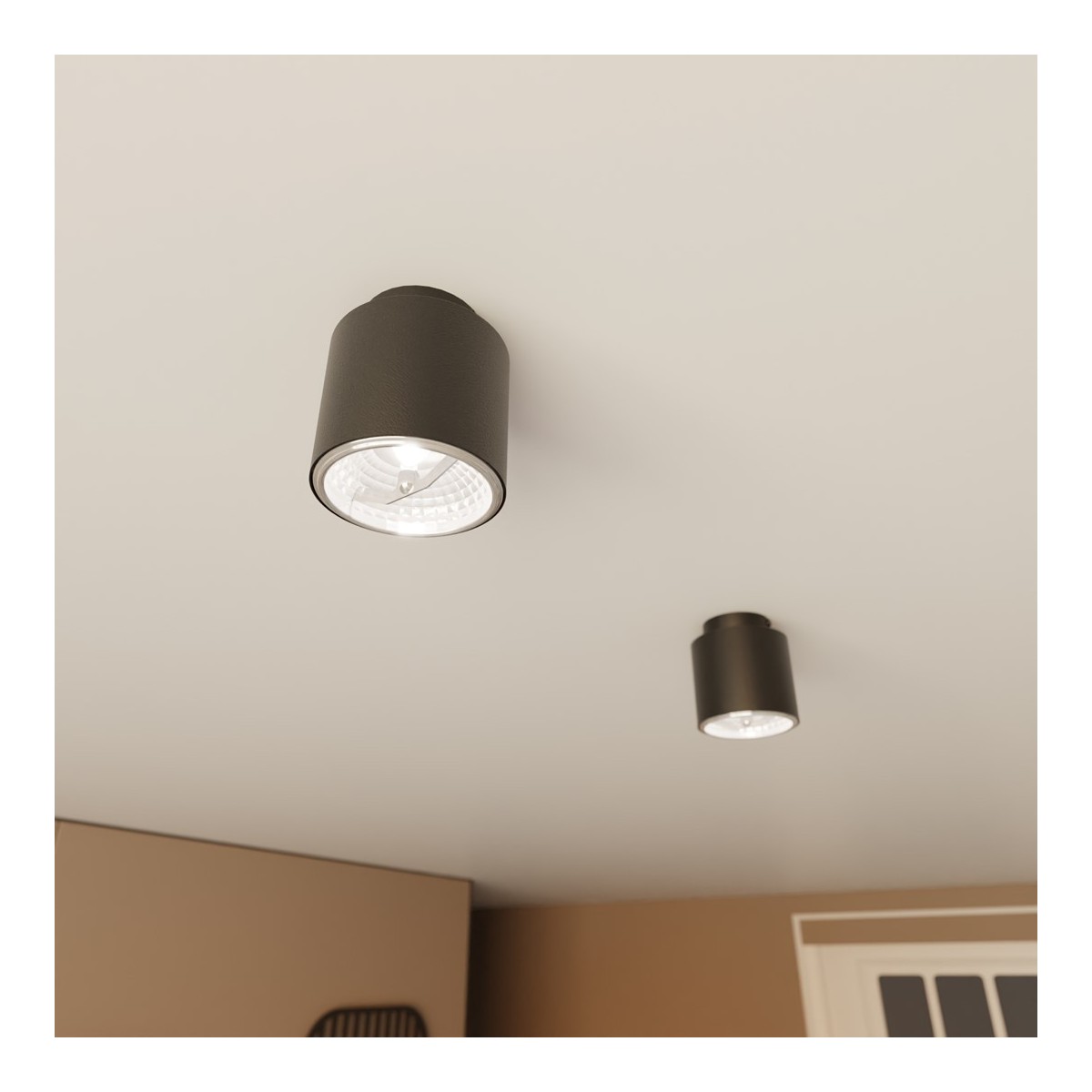 Emibig NANO 1 BLACK EM1310/1 kolor czarny z kategorii lampy sufitowe