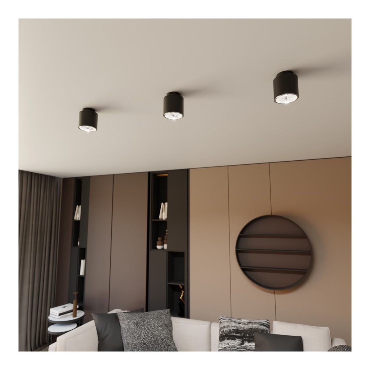 Emibig NANO 1 BLACK EM1310/1 kolor czarny z kategorii lampy sufitowe