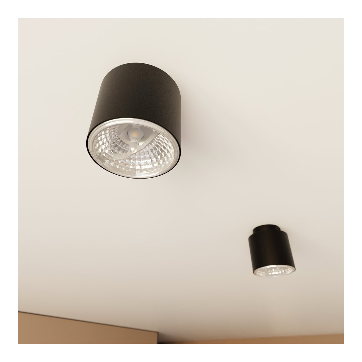 Emibig NANO 1 BLACK EM1310/1 kolor czarny z kategorii lampy sufitowe