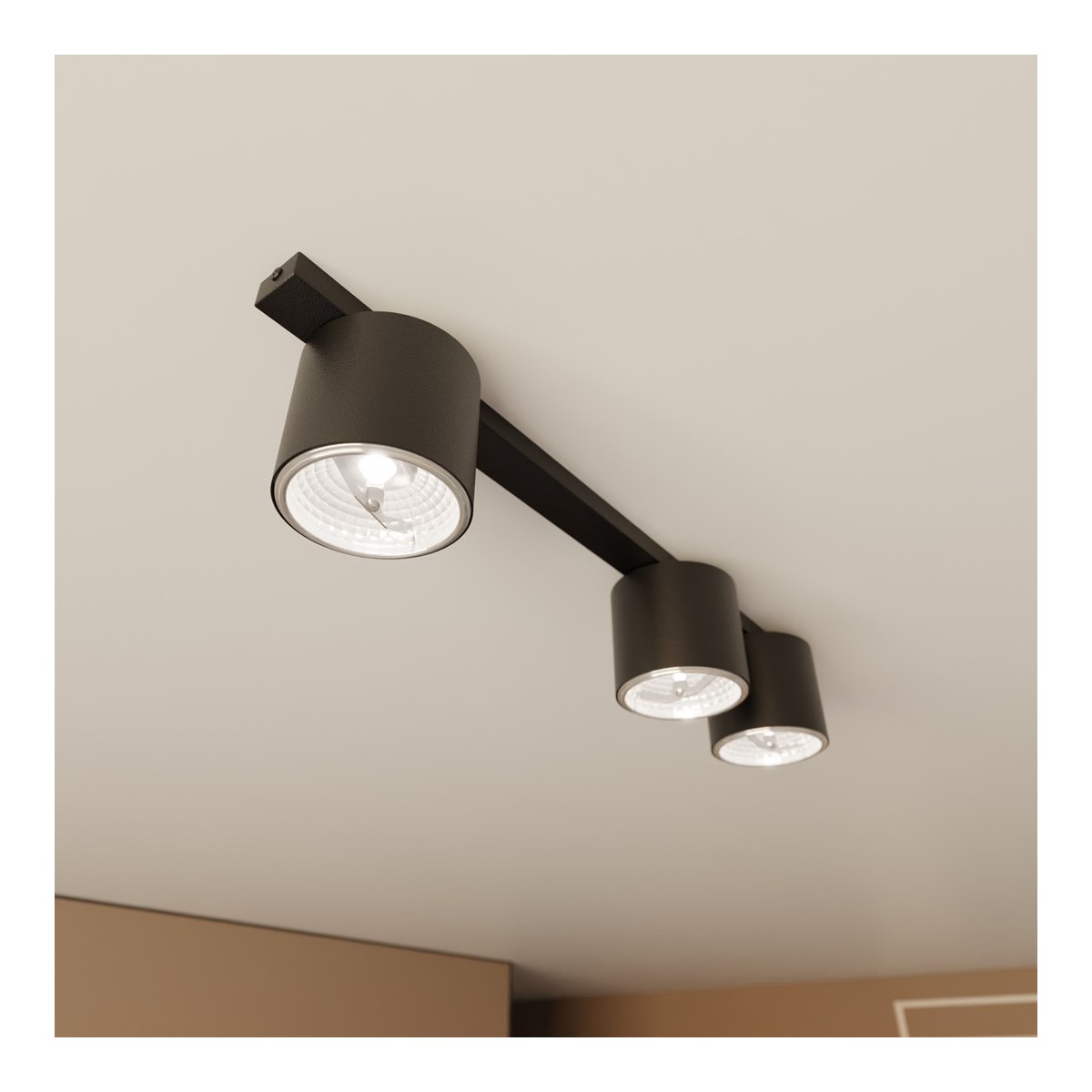 Emibig NANO 3 BLACK EM1310/3 kolor czarny z kategorii lampy sufitowe