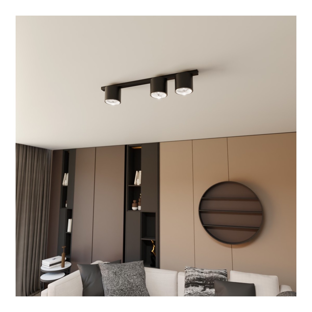 Emibig NANO 3 BLACK EM1310/3 kolor czarny z kategorii lampy sufitowe