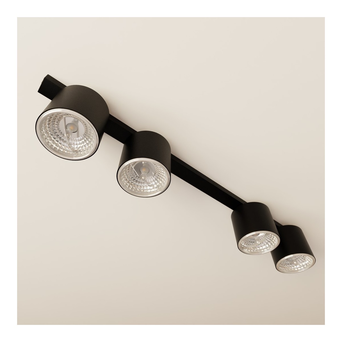 Emibig NANO 4 BLACK EM1310/4 kolor czarny z kategorii lampy sufitowe