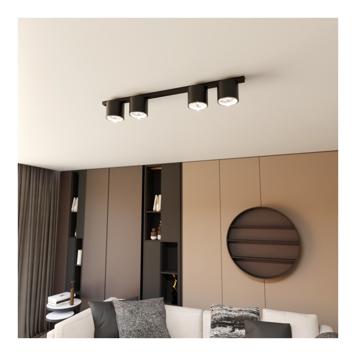 Emibig NANO 4 BLACK EM1310/4 kolor czarny z kategorii lampy sufitowe