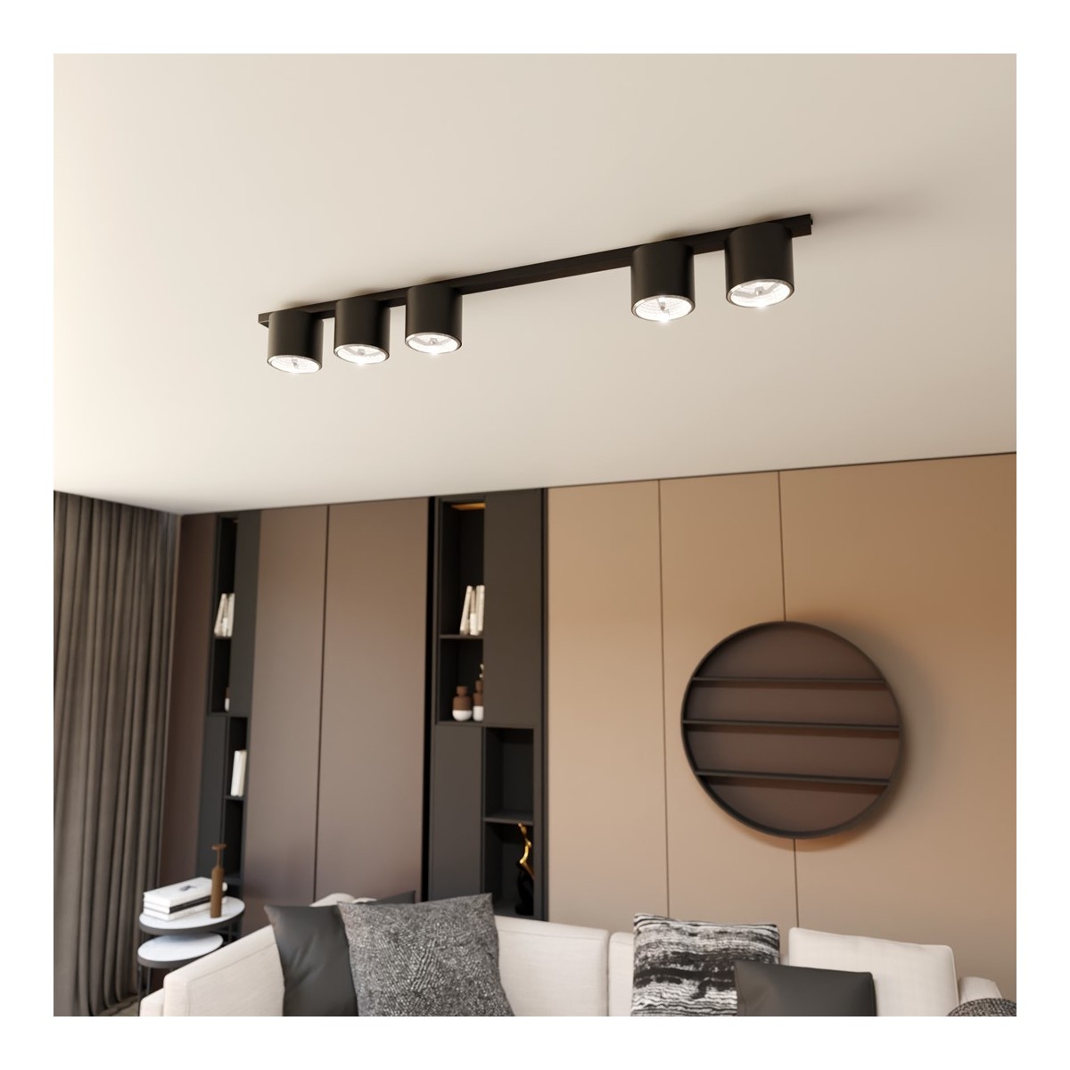 Emibig NANO 5 BLACK EM1310/5 kolor czarny z kategorii lampy sufitowe