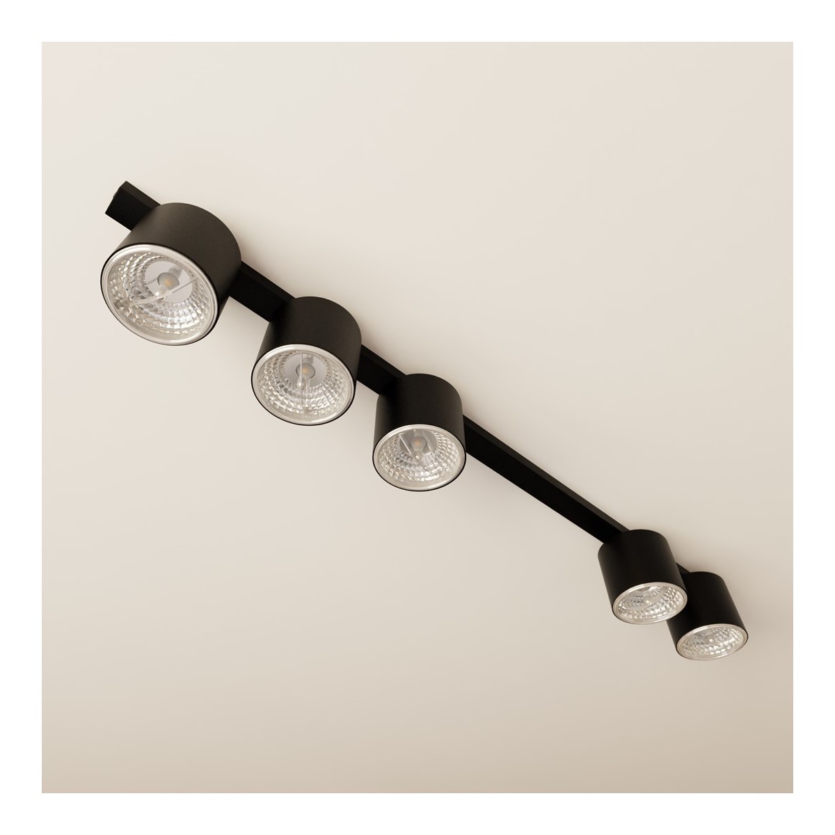 Emibig NANO 5 BLACK EM1310/5 kolor czarny z kategorii lampy sufitowe