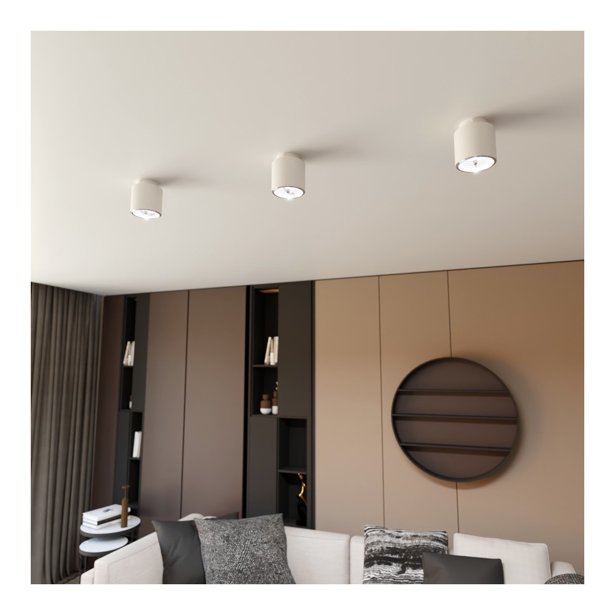 Emibig NANO 1 WHITE EM1311/1 kolor biały z kategorii lampy sufitowe