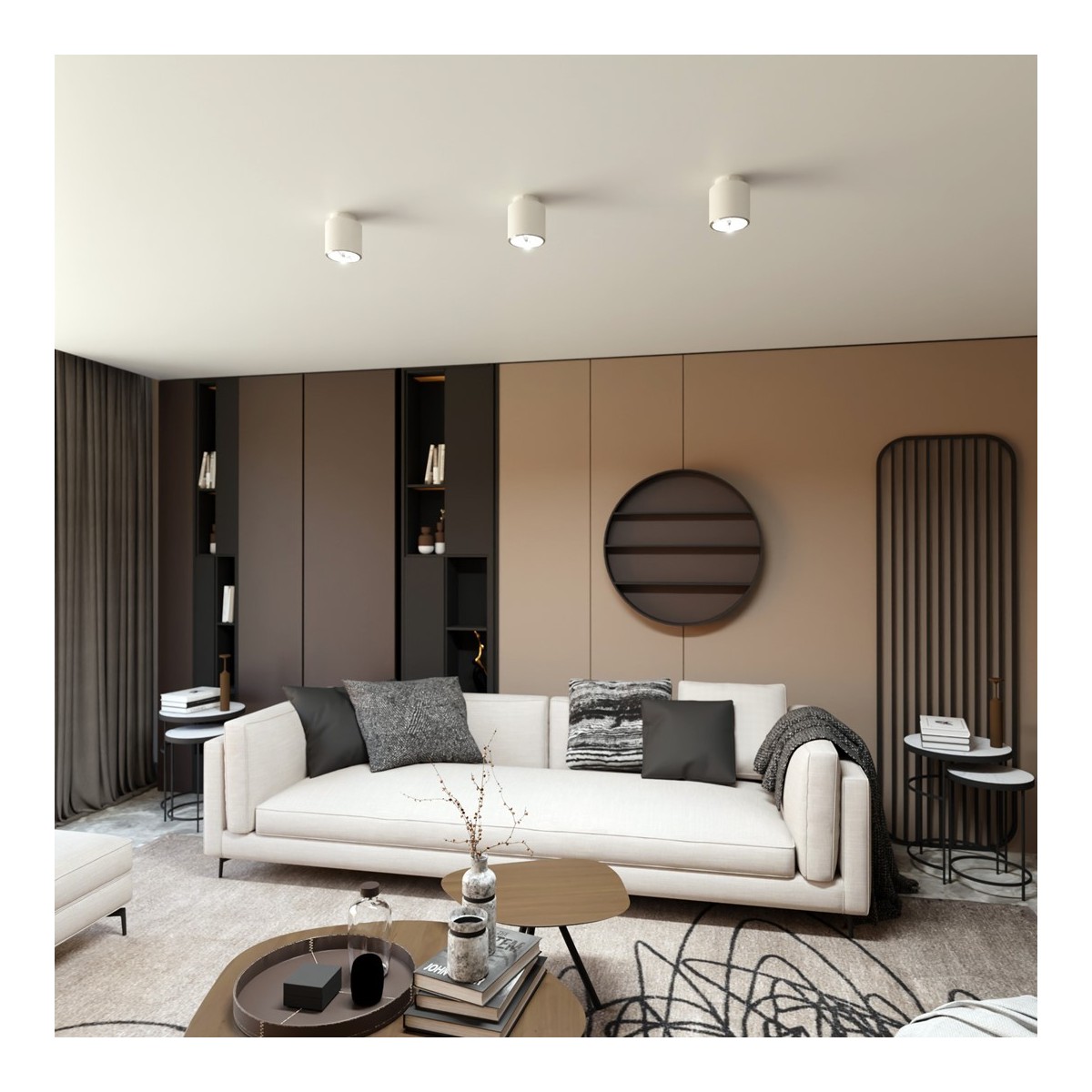 Emibig NANO 1 WHITE EM1311/1 kolor biały z kategorii lampy sufitowe