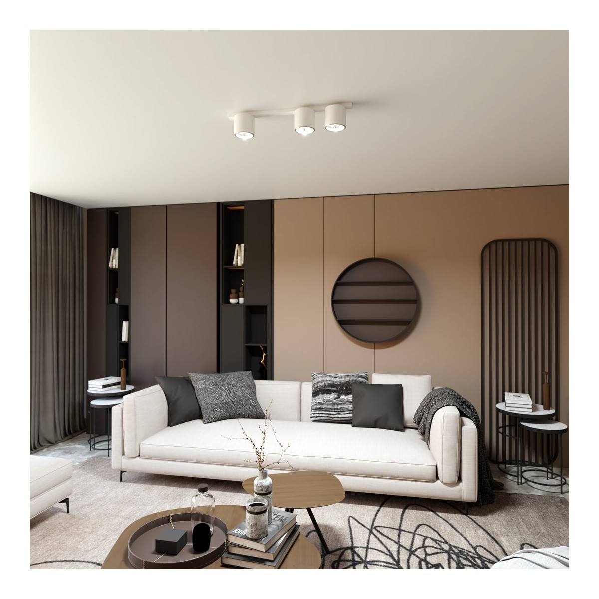 Emibig NANO 3 WHITE EM1311/3 kolor biały z kategorii lampy sufitowe