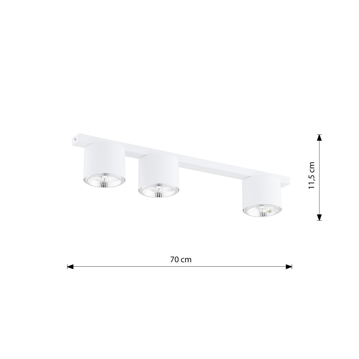 Emibig NANO 3 WHITE EM1311/3 kolor biały z kategorii lampy sufitowe