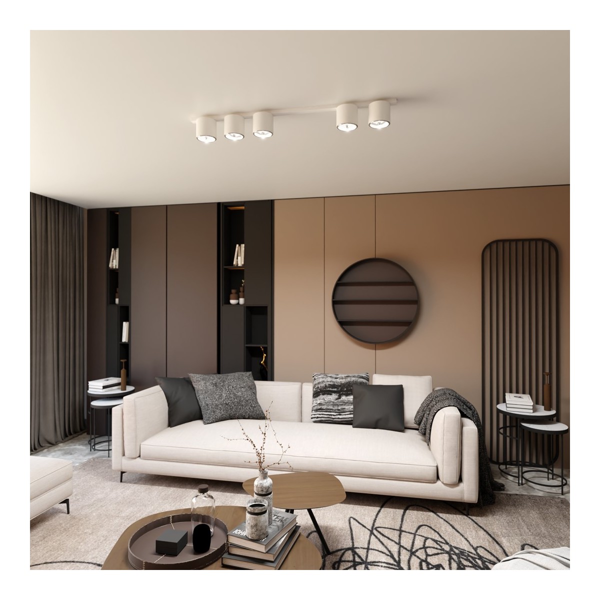 Emibig NANO 5 WHITE EM1311/5 kolor biały z kategorii lampy sufitowe