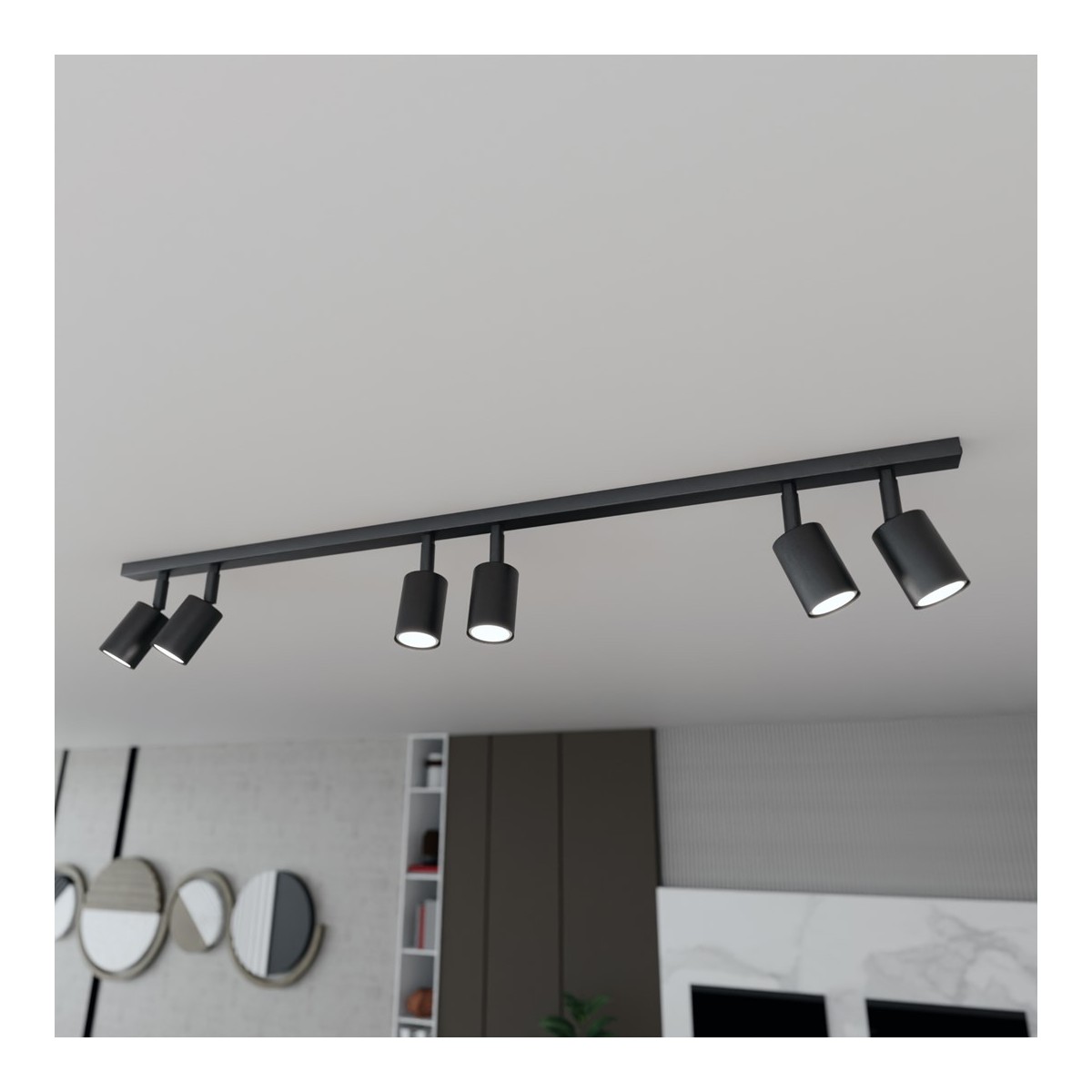 Emibig FLASH 6 BLACK EM1312/6 kolor czarny z kategorii lampy sufitowe