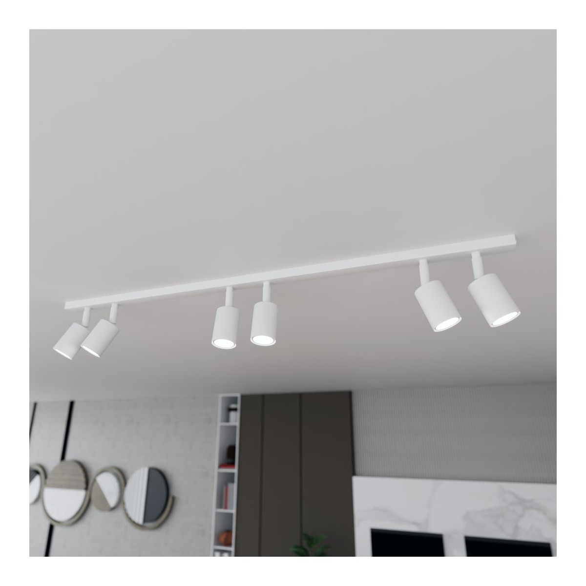 Emibig FLASH 6 WHITE EM1313/6 kolor czarny z kategorii lampy sufitowe